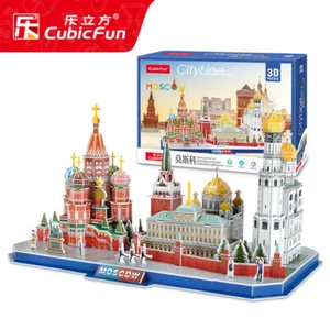 CubicFun Moscow City Skyline Building 3D Puzzle Construction Bricks Set Boy Joys - Picture 1 of 3