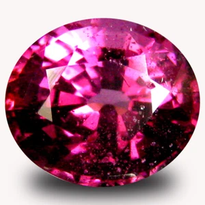 1.36 ct AAA+ Lovely Oval Shape (7 x 6 mm) Pinkish Red Rhodolite Garnet Gemstone - Picture 1 of 1