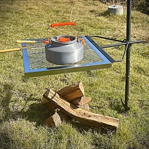 Lightweight & Durable Rotating Heavy Duty Portable Camping Over Campfire Grill - Picture 1 of 9