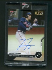 2020 Topps Now Freddie Freeman Auto #408A NLCS Braves /99