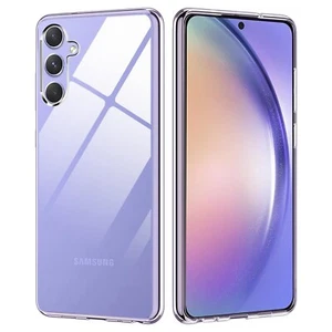 Galaxy A54 5G Ultra Slim Crystal Clear Premium TPU Gel Back Case by MEZON - Picture 1 of 6