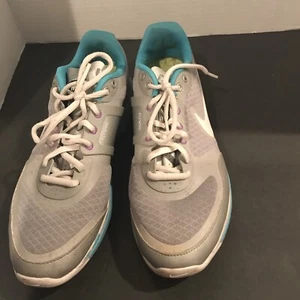 Women’s Nike free x 1 size 9 gray white and teal. Fly wire density foam - Picture 1 of 4