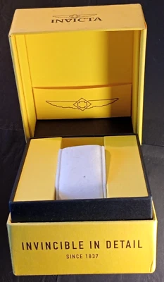 INVICTA - SCATOLA PER OROLOGIO-VINTAGE-RARE WATCH BOX-CASE-CAJA-BOITE-USATA - Immagine 1 di 4