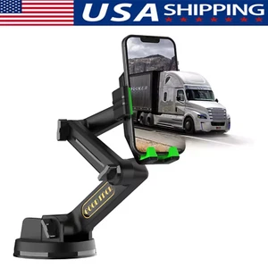 Phone Holder Mount Heavy Duty Truck Car Dashboard Windshield Long Anti-Shake - Picture 1 of 7