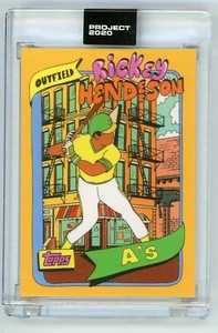 Topps Project 2020 Rickey Henderson by Fucci #294 In Hand PR Only 2,194! - Picture 1 of 2