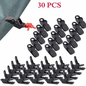 30PCS Camping Awning Canopy Clamp Tarp Clip For Car Boat Cover Emergency Tent - Picture 1 of 12