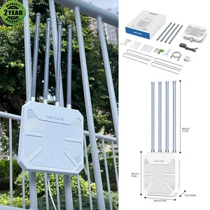AX1800 Outdoor WiFi6 Extender Router AP Signal Booster for Farm/Yard/RV/Campsite - Picture 1 of 13