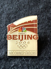 2008 Beijing China Olympics NBC Owned Stations Media PIn Badge