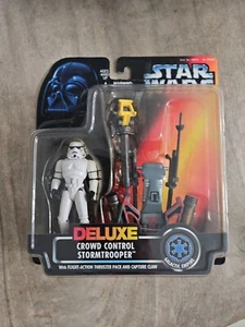 Kenner Star Wars Power Of The Force Deluxe Crowd Control Stormtrooper - Picture 1 of 5
