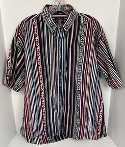 Camicia multicolore vintage Gant Salty Dog uomo L popeline imperiale a righe bandiera marittima - Foto 1 di 11