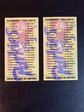1994/95 Parkhurst Tall Boys 1964/65 Hockey Checklist Set 2 Cards