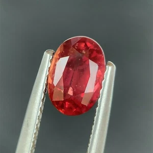 1.46ct Orange Sapphire, Oval Shape, Unheated, Tanzania Natural Gemstone *Video* - Imagen 1 de 4
