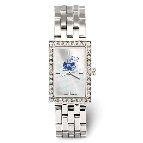 University Of Kansas Jayhawk Starlette Stainless Steel Watch Cover