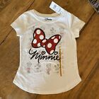 Girls Disney Minnie Mouse Bow T-Shirt - Size S(6-6X) - New