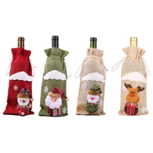 Christmas Wine Bottle Cover for Wedding Birthday Holiday Party Home Storage Gift - Picture 1 of 12