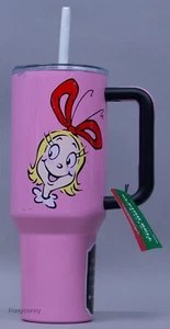 The Grinch Dr Seuss Cindy Lou Christmas 40 oz White Stainless Tumbler NWT - Picture 1 of 1