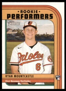 2021 Topps Heritage High Number Rookie Performers #RP9 Ryan Mountcastle - Picture 1 of 2