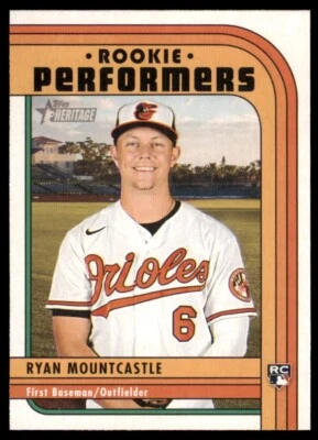 2021 Topps Heritage High Number Rookie Performers #RP9 Ryan Mountcastle - Image 1 of 2