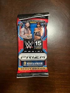 2022 WWE Panini Prizm Debut Edition Hanger Cello Fat Pack Factory Sealed In Hand - Picture 1 of 2