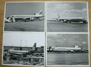 Air Canada, Delta,Tridents, Ontario Worldair, 4 Large Original Photographs - Picture 1 of 1