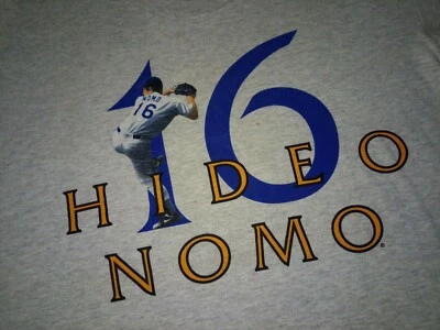 Винтажная бейсбольная футболка 1995 MLB LA Dodgers Hideo Nomo 90-е винтаж - Изображение 1 из 4