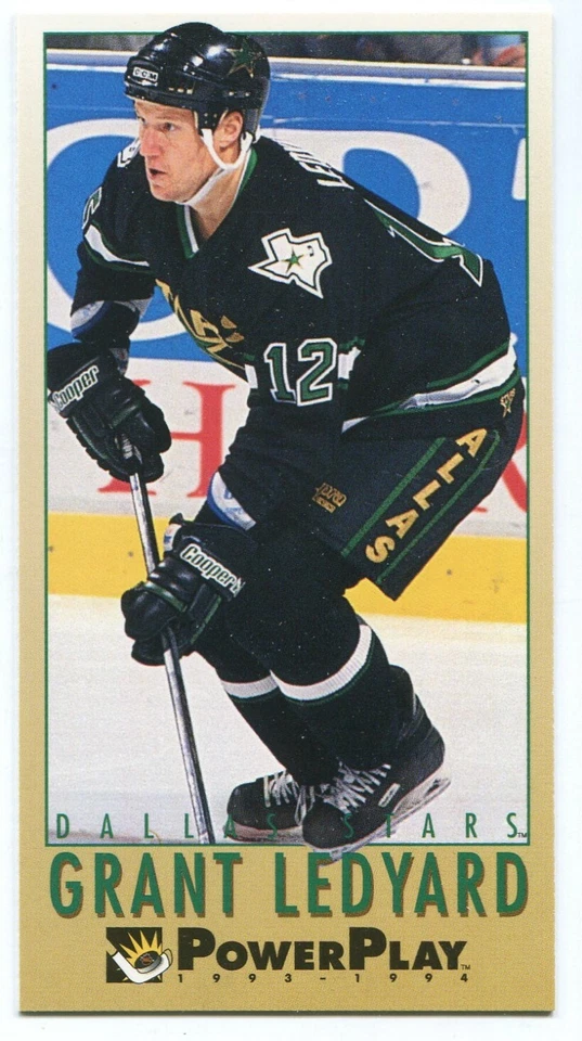 1993-94 Fleer PowerPlay #325 Grant Ledyard Dallas Stars - Image 1 of 2