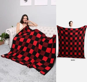 ComfyLuxe Buffalo Check Pattern Throw Blanket - Picture 1 of 5