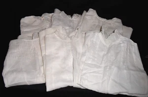 6 Vintage Dresses ~ Infant/Baby ~ Handmade ~ Ivory Color ~ Portugal Philippines - Picture 1 of 15