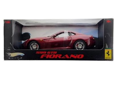 Coche diecast Hot Wheels Elite M1200 Ferrari 599 GTB Fiorano Rosso Mugello 1:18 Foto 1 de 4