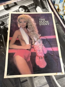 #265 Vintage Poster 1989 23x17.5 Sexy Blonde Monarch Main Event ManCave PinUp - Picture 1 of 7
