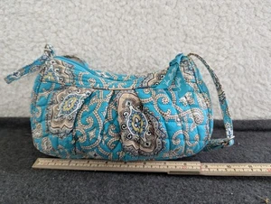 Handtasche Vera Bradley Umhängetasche, verstellbar, klein, total türkis, nicht mehr produziert - Bild 1 von 12