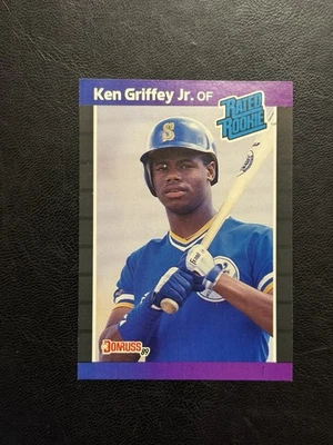 Tarjeta de novato Ken Griffey Jr 1989 Donruss Rated Rookie #33 Foto 1 de 2
