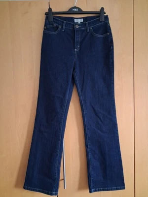 M&S Womens Per Una Dark Blue High Waist Flare Jeans 10 M Unworn Excellent Con - Image 1 of 4
