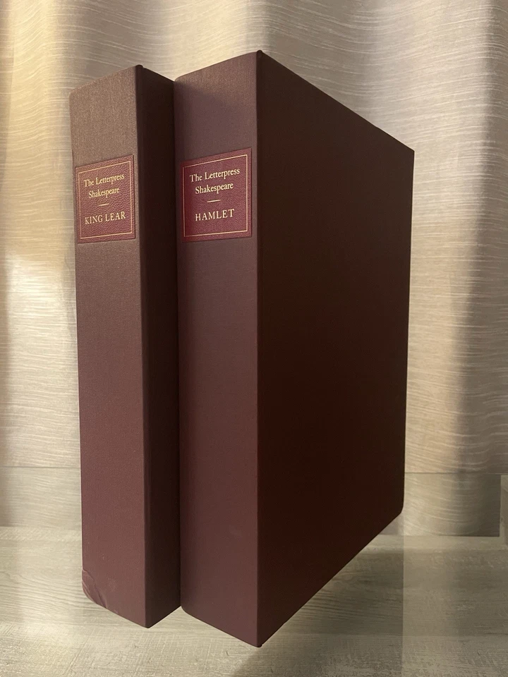 The Letterpress Shakespeare HAMLET & KING LEAR Clamshell Cases / VGB Foto 1 de 4