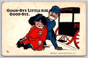 Postcard Humor Good Bye Little Girl Good bye - Picture 1 of 2