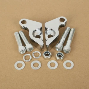 Chrome 1" Rear Shock Lowering Kit For Harley VROD VRSC 02-13 Night Rod Special - Picture 1 of 6