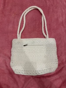 White Knit Purse with 2 Straps - Brand: Lina - ENDING 7/31/25 - Picture 1 of 4