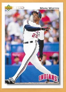 MARK WHITEN CLEVELAND INDIANS #524 - UPPER DECK NM-MT 1992 - Picture 1 of 2