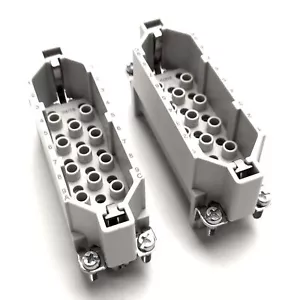 Lot of 2 Phoenix Contact HC-D 25-I-CT-M Contact Insert 25 Pole Male D25 Series - Picture 1 of 4