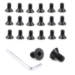 20X Countersunk 1/4" Hex Flat Head Allen Screw fr Tripod CamCorder Camera Mount - Picture 1 of 6