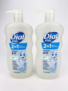 Dial Kids 2 In 1 Body Hair Wash Gentle Tear Fragrance Free 24 Oz Lot Of 2 Pump - Picture 1 of 9