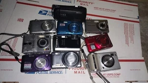 Lot 10 Camera Nikon COOLPIX S6400 Digital sony /olympus kodak parts/repair as is - Picture 1 of 6