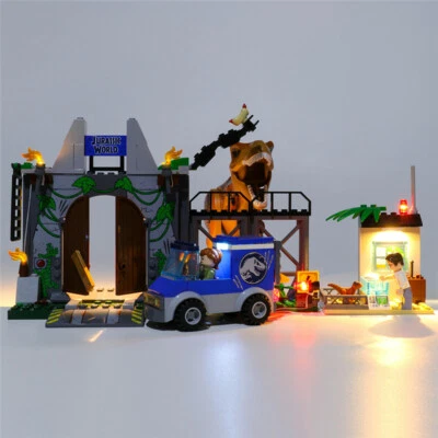 LED Light Kit For Jurassic World T. rex Breakout LEGOs 10758 Lighting Set - Image 1 of 4