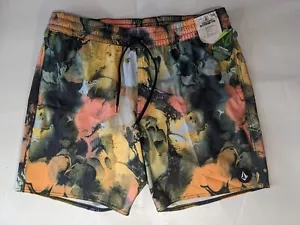NEW SIZE XL Mens Volcom Boardshorts Polyester 17" Length Chlorine Stoney Trunk - Picture 1 of 8