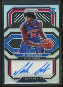 2020-21 ISAIAH STEWART AUTO PANINI PRIZM SILVER ROOKIE RC AUTOGRAPHS
