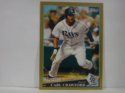 2009 (RAYS) Topps Gold Border #40 Carl Crawford /2009 - Image 1 of 2