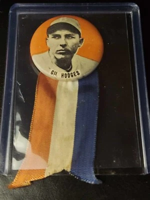C. late 40's-early 50s Gil Hodges original pin Brooklyn Dodgers HOF - Image 1 of 2