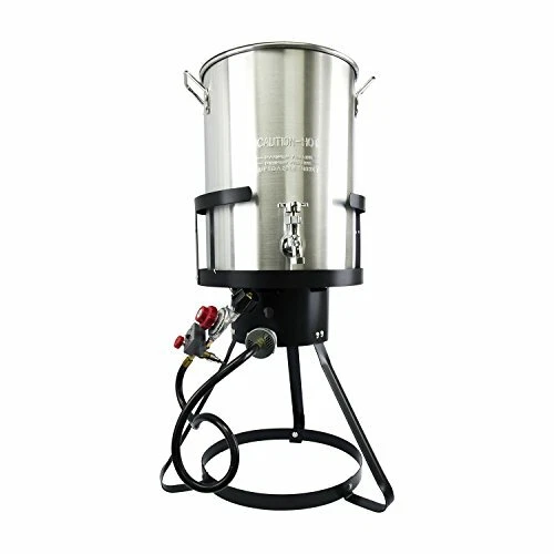 丙烷燃气火鸡炸锅30夸脱高清铝户外炊具套件 — 第 1/1 张图片