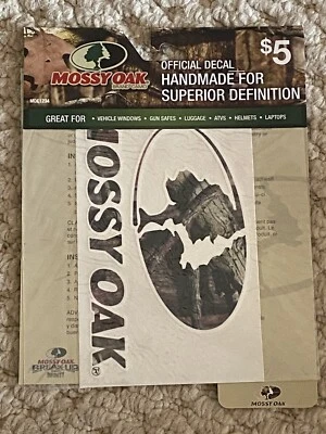 MOSSY OAK CAMO  6" Decal, New, Free Shipping! - Image 1 of 2