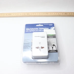 Travel Smart All-in-1 Adapter with Light and USB Port Lightweight 52891101 - Picture 1 of 4